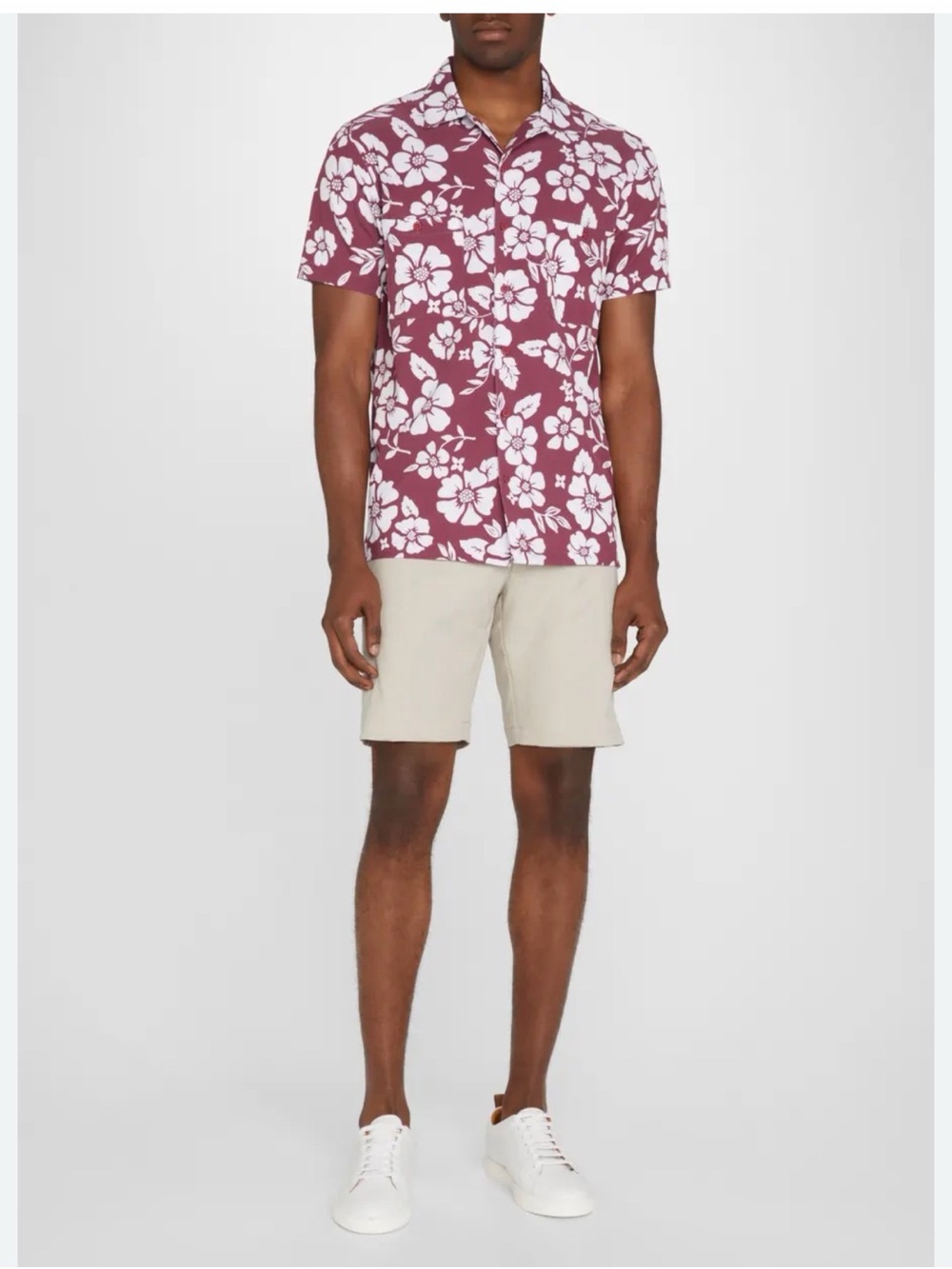 Onia‎ Men’s Hawaiian Floral Golf Shirt Size M